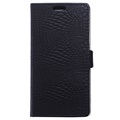 Sony Xperia Z1 Compact Wallet Leather Case - Black