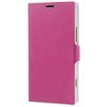 Nokia Lumia 1520 Doormoon Wallet Leather Case - Hot Pink
