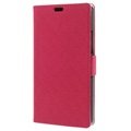 Samsung Galaxy Fresh S7390 Maze Wallet Leather Case - Hot Pink