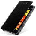 Samsung Galaxy Core Plus Mofi Rui Series Flip Leather Case - Black