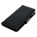 HTC One (M8) Flip Leather Case - Black