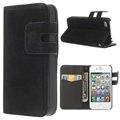iPhone 4 / 4S Soft Wallet Leather Case - Black