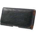 Holster Leather Case - Samsung Galaxy Mega 5.8 I9150, HTC One Max - Carbon Black